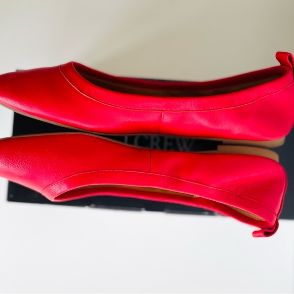 J. Crew red flats, new 8,5 size. - Picture 2 of 5